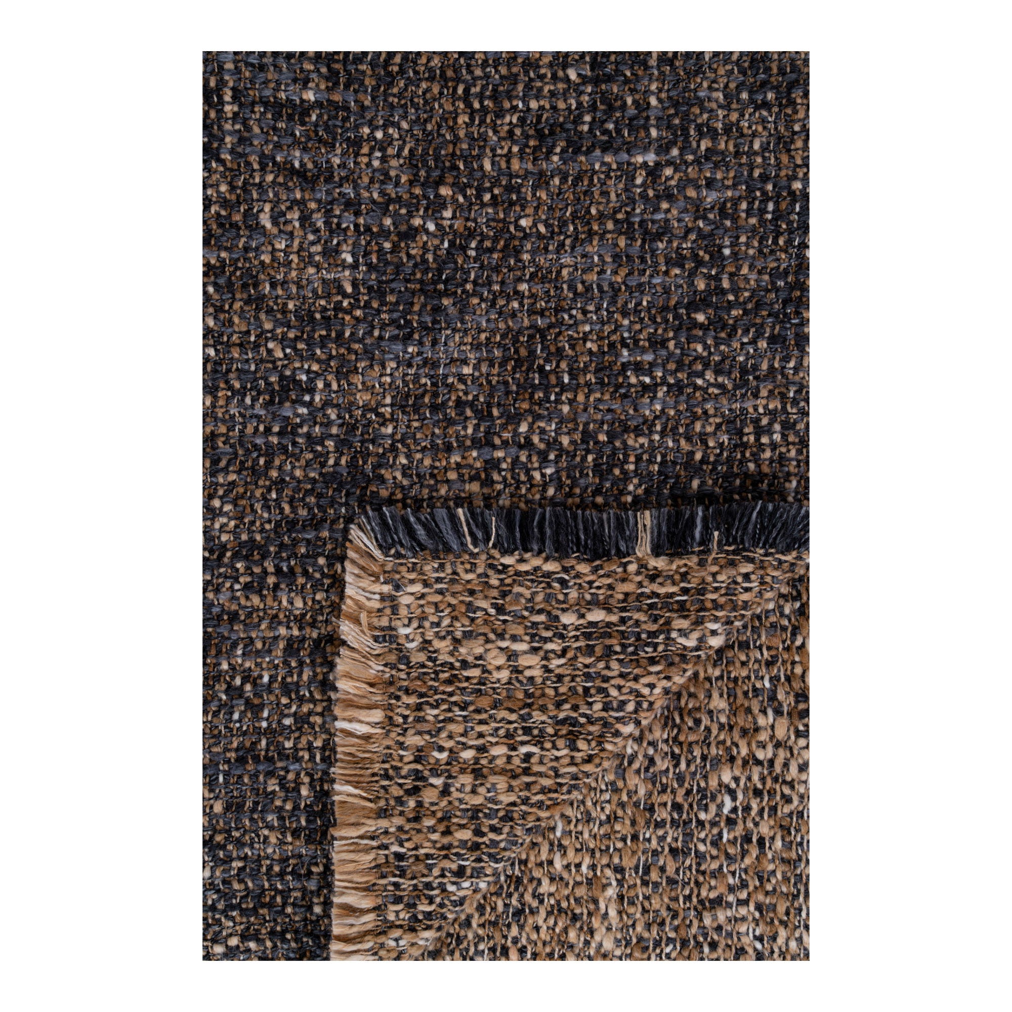Farbe Ely – Decke, Baumwollmischung, blau/gelb, 130×170 cm